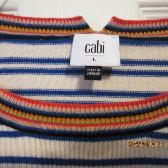 Cabi Colorful Pullover Sweater/Top Size Large - Picture 4 of 7